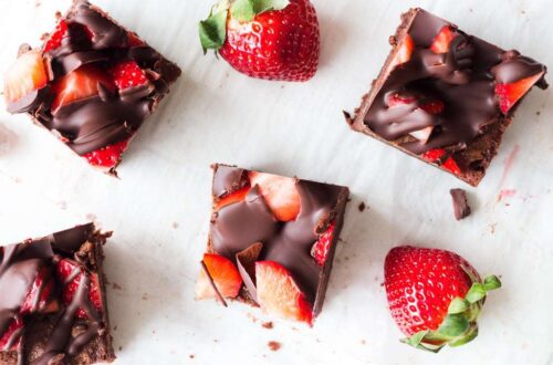 Brownie Fresas Chocolate Receta